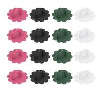 sourcing map 16 ganchos de agarre para teléfono, gancho de metal adhesivo de girasol de 24 mm para funda, tablet, accesorios colgantes, decoración de soporte, rojo rosa, verde oscuro, negro, blanco