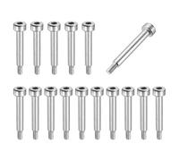 sourcing map 16 pernos de hombro de acero inoxidable 304 de 4 mm de diámetro de hombro de 16 mm de longitud del hombro M3 x 0,5 rosca hexagonal para industrias de maquinaria de moldeo por inyección