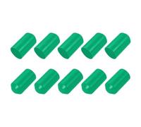 sourcing map 16 tapas termorretráctiles de 30 mm de diámetro interior x 60 mm de largo, relación 2:1, tapas de tubo termorretráctiles forradas selladas e impermeables para cable eléctrico, color verde