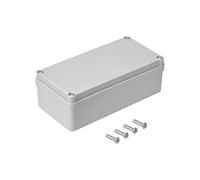 sourcing map 160mm x 80mm x 55mm IP65 Caja de Empalmes Conexiones a Prueba de Polvo de DIY Bricolaje Carcasa Gris