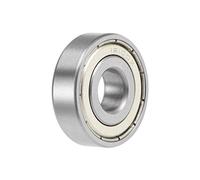 sourcing map 16100ZZ Profunda Ranura Bola Rodamientos 10mm x 28mm x 8mm Doble Blindaje Cromado Acero P0(ABEC1)