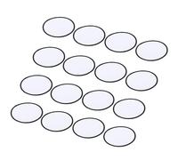 sourcing map 16Pcs Sublimation Patch en Blanco, 8cm/3.15" Parche de Reparación en Blanco para Transferencia de Calor en Telas para Manualidades, Gorras, Ropa, Zapatos, Blanco