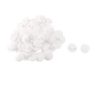 sourcing map 17 mm x 4,5 mm de forma redonda de plástico blanco de Phillips Tapón de roscas 60pcs Tapas