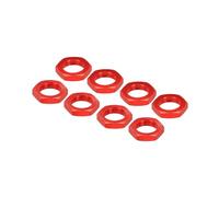 sourcing map 17mm Tuerca de Rueda RC de Aluminio Rosca M12X1.0mm Tuerca Hexagonal para Coche de Modelo RC 1/8 Camiones Todo Terreno Piezas Mejoradas 8Pcs Rojo