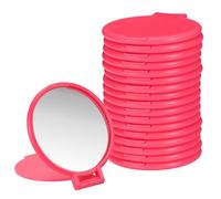 sourcing map 18 espejos redondos compactos a granel, mini espejos de maquillaje plegables de bolsillo, pequeños objetos de maquillaje portátiles para bolso, regalos de fiesta para mujeres y niñas