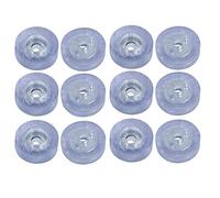 sourcing map 18mmx7mm Forma Redonda de Goma Antideslizante Protectores de Pie Muebles Transparentes Almohadillas de 12pcs