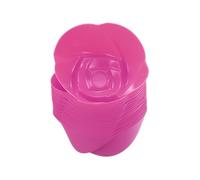 sourcing map 18pcs Moldes de Silicona para Magdalenas, 2.75", Reutilizables, Moldes para Hornear Antiadherentes para Cumpleaños, Bodas, Fiestas, Rosa Roja Flores