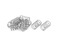 sourcing map 1mm x 12mm x 20mm 304 Inoxidable Acero Compresión Resorte Plateado Tono 10Uds