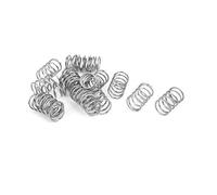 sourcing map 1mm x 12mm x 20mm 304 Inoxidable Acero Compresión Resorte Plateado Tono 20Uds