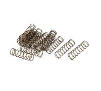 sourcing map 1mm x 15mm x 50mm 304 Inoxidable Acero Compresión Resorte Plateado Tono 20Uds