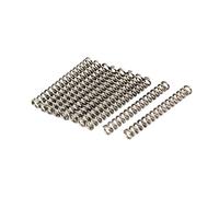 sourcing map 1mm x 6mm x 50mm 304 Inoxidable Acero Compresión Resorte Plateado Tono 10Uds