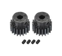 sourcing map 1Mod 19T Piñón Engranaje 5mm Diámetro Endurecido Acero Motor Cremallera Espolón Engranaje con Paso para RC Coche Camión Buggy Engranaje, 2 Juegos