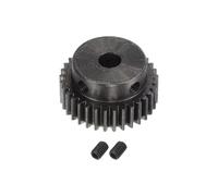 sourcing map 1Mod 33T Piñón Engranaje 6mm Diámetro Endurecido Acero Motor Cremallera Espolón Engranaje con Paso para RC Coche Camión Buggy Engranaje