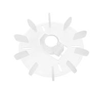 sourcing map 1Pcs Ventilador Del Motor 105 * 10mm Redondo De Plástico Blanco De Sustitución Del Eje Impulsor De 10 Paletas