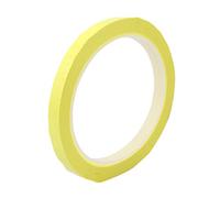 sourcing map 1uds 8mm Cinta de Mylar Auto Adhesiva de Una Sola Cara Fuerte 50M de Longitud Logo Amarillo