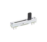 sourcing map 1uds Atenuador Variable Resistores 35mm Recto Deslizante Potenciómetro B104 100K Ohm Lineal Doble Potenciómetros para Atenuación Sintonización