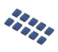 sourcing map 2,54mm Cerrado Corto Circuito Tapa Puente Tapa Pasador Conector Bloques Conector, Azul Paquete de 40