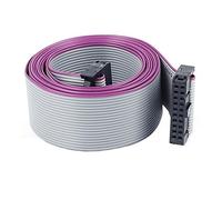 sourcing map 2,54mm Espacio IDC 20-Pin Hembra a Hembra Conector Extensión Plano Cinta Cable 148cm Longitud