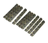 sourcing map 2.56 "Bisagras de bronce antiguo Reemplazo de bisagra retro con tornillos 10pcs