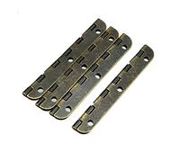 sourcing map 2.56 "Bisagras de bronce antiguo Reemplazo de bisagra retro con tornillos 4 piezas