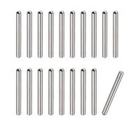 sourcing map 2,5x25mm Espiga Pasadores, 20uds 304 Inoxidable Acero Redonda Cabeza Plana Chaflanado Extremo Espiga Pasador Madera Litera Cama Estante Picas Soporte Estantes Sujeción Elementos