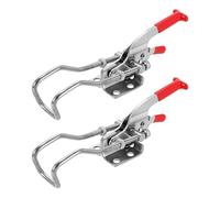 sourcing map 2 abrazaderas de cierre de palanca 431 M6 x 50 mm, capacidad de sujeción de 700 libras, cierres ajustables de liberación rápida, abrazaderas de cerrojo de acero inoxidable 304 para tapa