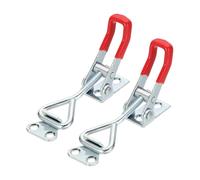 sourcing map 2 abrazaderas de palanca ajustables M5 x 27 mm, capacidad de sujeción de 220 libras, estilo 4001, cierres de liberación rápida, pinzas para tapa de ahumador, caja de herramientas, caja de