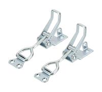 sourcing map 2 abrazaderas de palanca ajustables M6 x 35 mm, capacidad de sujeción de 390 libras, estilo 4002, cierres de liberación rápida, pinzas con agujero de bloqueo para tapa de ahumador, caja