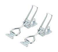 sourcing map 2 abrazaderas de palanca ajustables M8 x 40 mm, capacidad de sujeción de 750 libras, estilo 4003, cierres de liberación rápida, pinzas con agujero de bloqueo para tapa de ahumador, caja