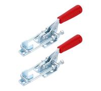 sourcing map 2 abrazaderas de pestillo de palanca 431 M6 x 50 mm, capacidad de sujeción de 700 libras, cierres ajustables de liberación rápida, abrazaderas de cerrojo de hierro galvanizado para tapa