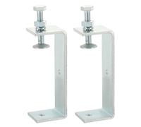 sourcing map 2 abrazaderas en C de acero inoxidable 304 de 65 mm, cuadradas, mini abrazadera de tigre, ajustable, clip en U de metal resistente con tornillo de presión para montaje de soldadura de