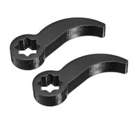 sourcing map 2 adaptadores de llave de palanca, 1,27 cm D cuadrado grueso de acero al carbono medio eje herramienta de extracción de llave de palanca adaptador de llave de palanca herramienta de