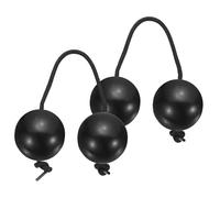 sourcing map 2 agitadores Aslatua, instrumento tradicional de kashaka, bola rítmica africana, percusión de mano para adultos, principiantes, fiestas, actuaciones, color negro