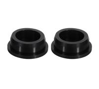 sourcing map 2 agujeros de enchufe negros, tapón de botón de goma impermeable para agujero de 37 mm