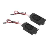 sourcing map 2 altavoces individuales de 3 W, 4 ohmios, de rango completo, portátil, portátil, para máquina de publicidad, con interfaz de conector de cable de terminal de 2,54 mm preconectada para