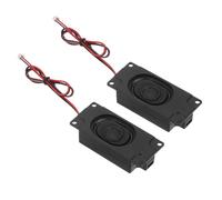 sourcing map 2 altavoces individuales de 3 W, 4 ohmios, rango completo, portátil, portátil, para máquina de publicidad, con conector de cable de terminal ST-PH 2.0, interfaz de separación para