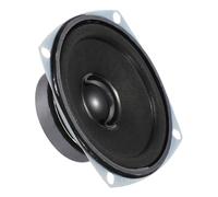 sourcing map 2 altavoces pequeños de 5 W y 4 ohmios, carcasa de metal, bocina cuadrada con imán externo para mini altavoces, DVD, multimedia, máquina de publicidad portátil, 45 mm, color negro