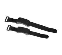 sourcing map 2 amortiguadores de cuerdas de guitarra, 17.8 cm/19.8 cm, ajustable, cinta de silenciador de bajo, correa amortiguadora para accesorios de instrumentos musicales, bajo eléctrico, negro y