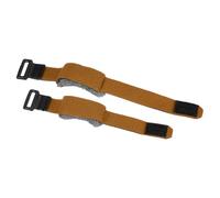 sourcing map 2 amortiguadores de cuerdas de guitarra, 17.8 cm/19.8 cm, ajustable, cinta de silenciador de bajo, correa amortiguadora para accesorios de instrumentos musicales, bajo eléctrico, marrón