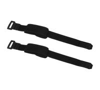 sourcing map 2 amortiguadores de cuerdas de guitarra, 19.8 cm, ajustable, cinta de silenciador de bajo, correa amortiguadora para instrumentos musicales, accesorios de bajo eléctrico, color negro