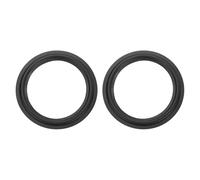 sourcing map 2 anillos de goma de 25,4 cm para altavoz de 248 x 180 mm (IDxOD), anillos de subwoofer perforados, piezas de repuesto para reparación de altavoces o bricolaje, color negro