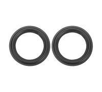 sourcing map 2 anillos de goma de 5.1 pulgadas para altavoz de 130 x 90 mm (IDxOD) anillos de subwoofer perforados piezas de repuesto para reparación de altavoces o bricolaje, color negro