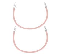 sourcing map 2 asas de cuero para bolso de mano, 50 cm, correas de cuero sintético para bolsa de hombro, correas de cuero para bolso de mujer, asas de repuesto (rosa, plateado)