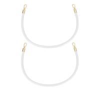 sourcing map 2 asas de cuero para bolso de mano, 50 cm, correas de cuero sintético para bolsa de hombro, correas de cuero para bolso de mujer, asas de repuesto (blanco, dorado)