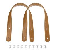 sourcing map 2 asas de piel sintética de 14 pulgadas (35 cm), correas de hombro para coser en el hombro, correa de repuesto para hacer carteras, color marrón claro