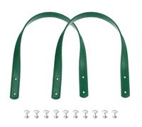 sourcing map 2 asas de piel sintética de 18 pulgadas (45 cm), correas para coser en el hombro, correa de repuesto para hacer carteras, color verde oscuro