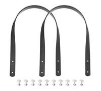 sourcing map 2 asas de piel sintética de 24 pulgadas (60 cm), correas para coser en el hombro, correa de repuesto para hacer carteras, color negro