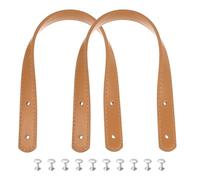 sourcing map 2 asas de piel sintética de 35 cm, para coser en el hombro, correa para bolso de mano, correa de repuesto para hacer cartera, color amarillo oscuro