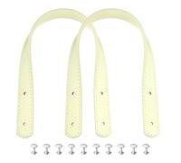 sourcing map 2 asas de piel sintética de 35 cm, para coser en el hombro, correa para bolso de mano, correa de repuesto para hacer carteras, color beige