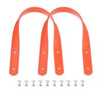 sourcing map 2 asas de piel sintética de 35 cm, para coser en el hombro, correa para bolso de mano, correa de repuesto para hacer carteras, color naranja